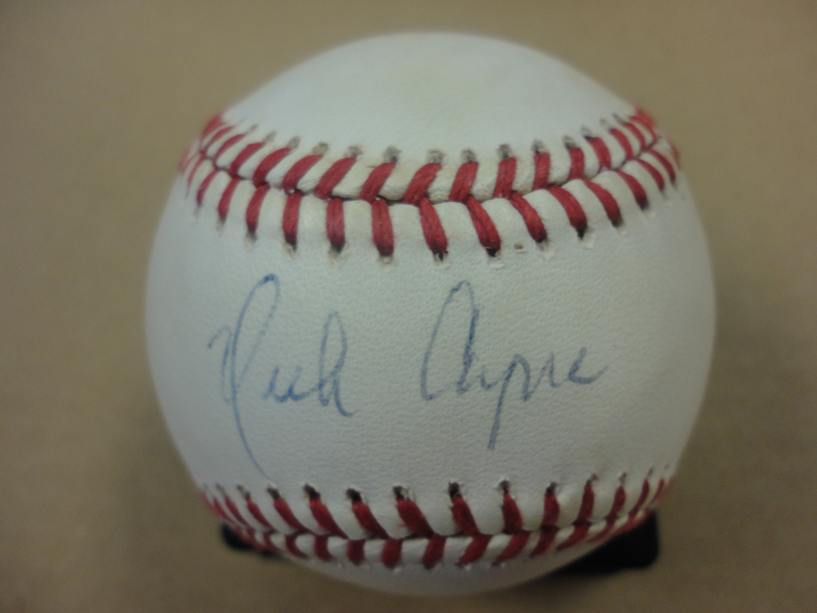 NICK CAPRA RANGERS ROYALS SIGNED AUTOGRAPHED A.L. BASEBALL W/COA