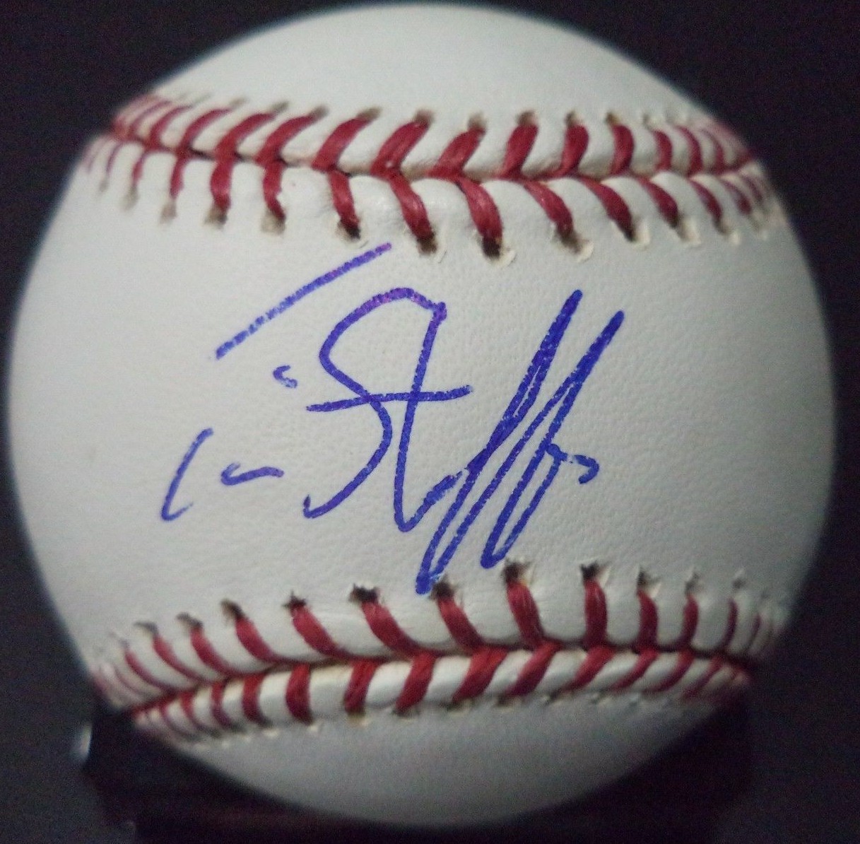 TIM STAUFFER SAN DIEGO PADRES SIGNED AUTOGRAPHED ROMLB BASEBALL W/COA
