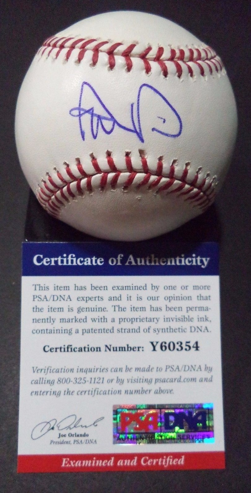 IAN DESMOND WASH NATIONALS SIGNED AUTOGRAPHED ROMLB BASEBALL PSA/DNA COA #Y60354