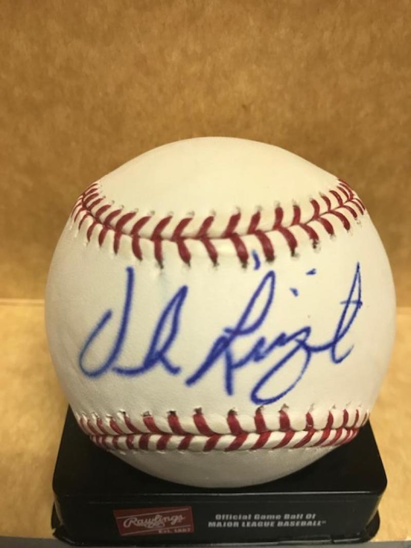 DEREK LILLIQUIST RED SOX/REDS/INDIANS/BRAVES SIGNED M.L. BASEBALL W/COA