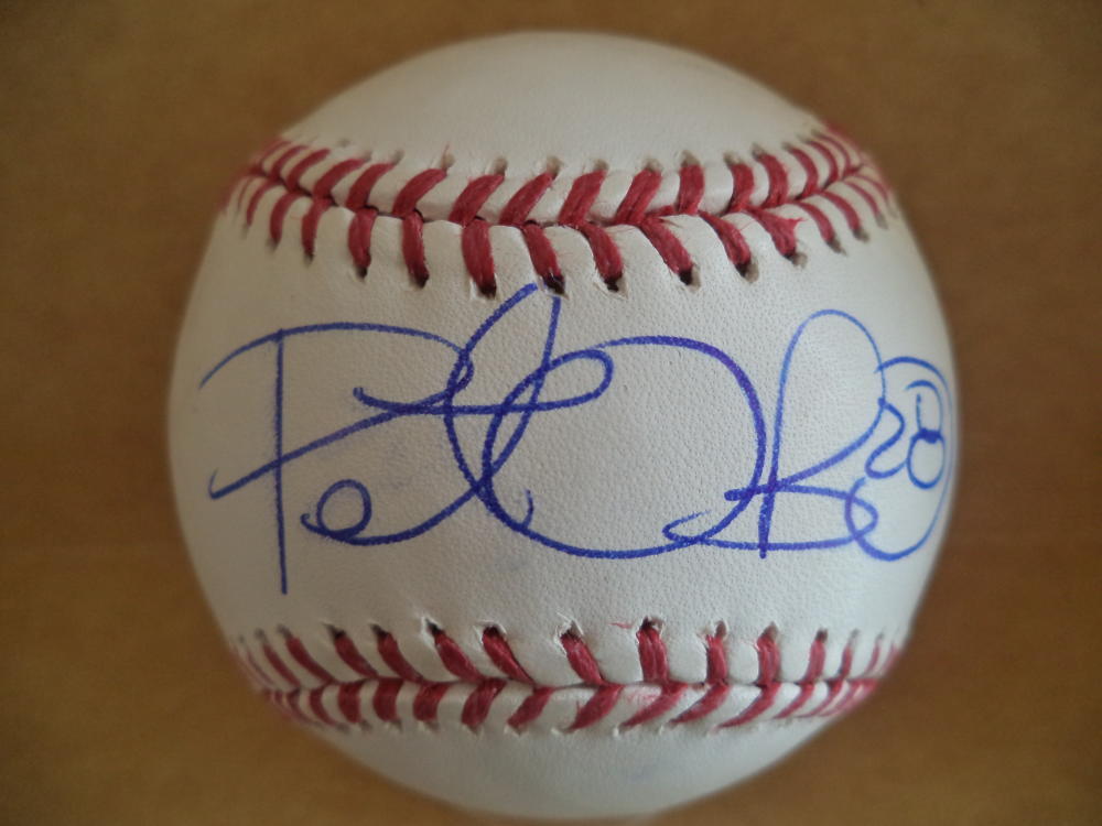 PETER O'BRIEN DIAMONDBACKS/MARLINS SIGNED AUTOGRAPHED M.L. BASEBALL W/COA