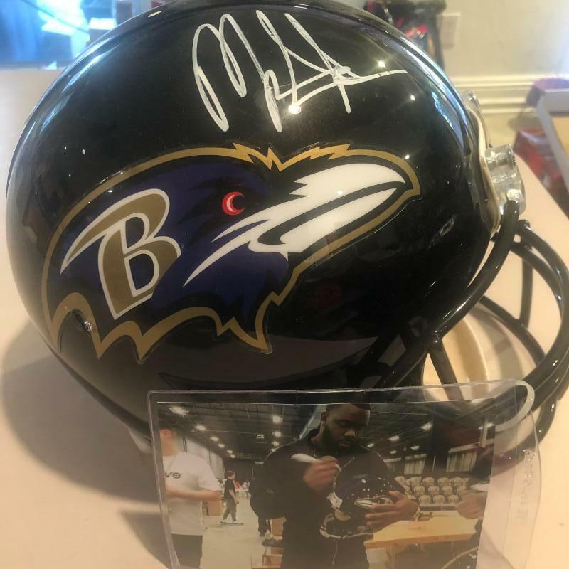MARK INGRAM BALTIMORE RAVENS SIGNED AUTH FULL SIZE HELMET RADTKE PICTURE PROOF