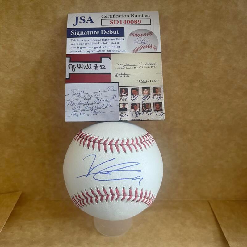 KEONI CAVACO MINNESOTA TWINS SIGN DEBUT SIGNED AUTO M.L. BASEBALL JSA SD140089