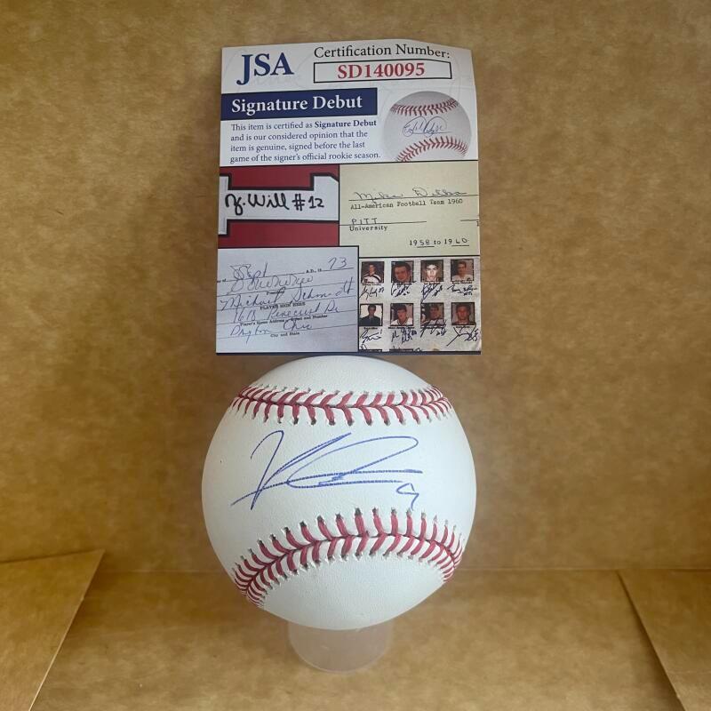 KEONI CAVACO MINNESOTA TWINS SIGN DEBUT SIGNED AUTO M.L. BASEBALL JSA SD140095