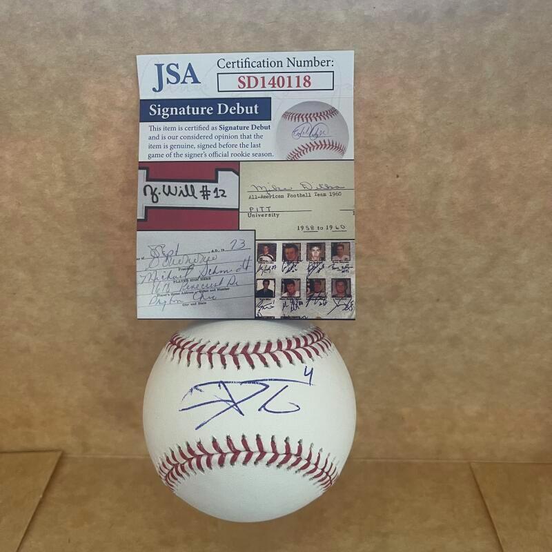 CADE DOUGHTY LSU BLUE JAYS SIGNED AUTOGRAPHED M.L. BASEBALL SD140118