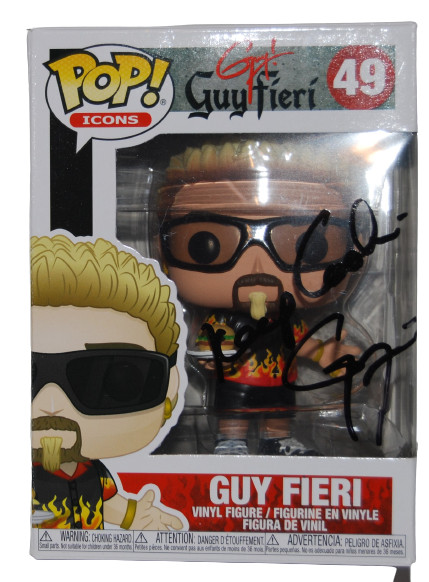 GUY FIERI signed (DINERS DRIVE-INS & DIVES) Funko Pop #49 BECKETT BAS BF87186