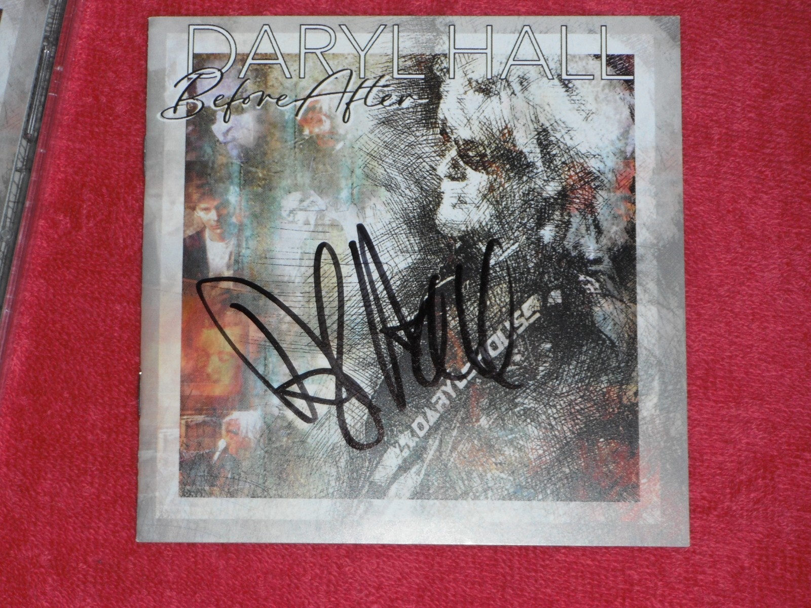 DARYL HALL SIGNED BEFORE AFTER CD COVER
