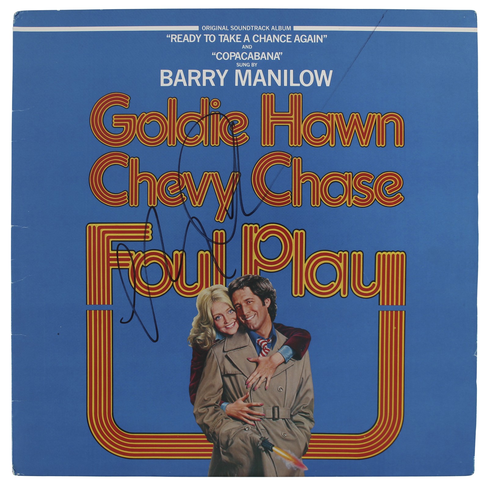 Chevy Chase Foul Play Authentic Signed Soundtrack Album Cover BAS #BF88129