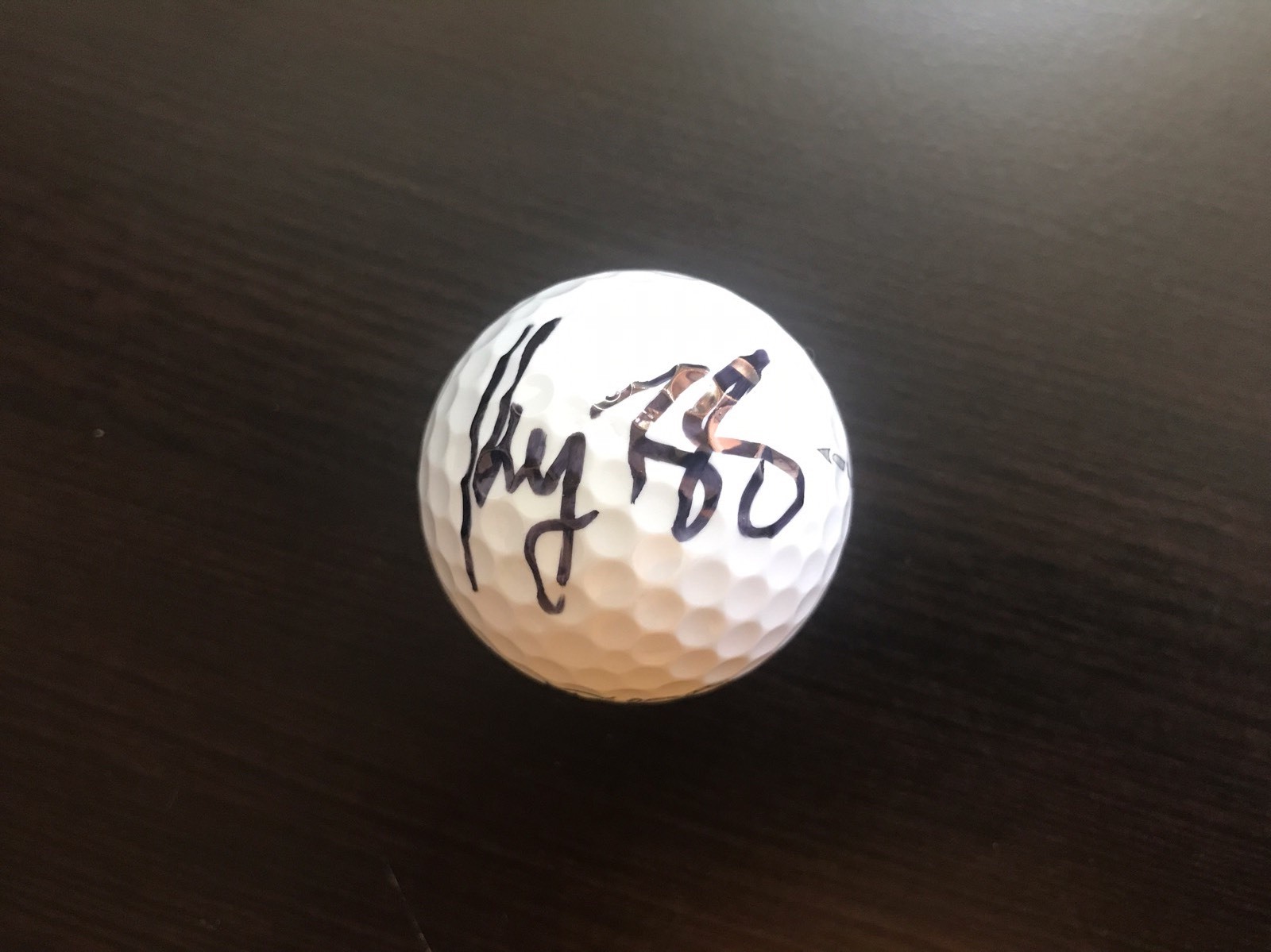 KEEGAN BRADLEY HAND SIGNED AUGUSTA NATIONAL MASTERS GOLF BALL PGA COA