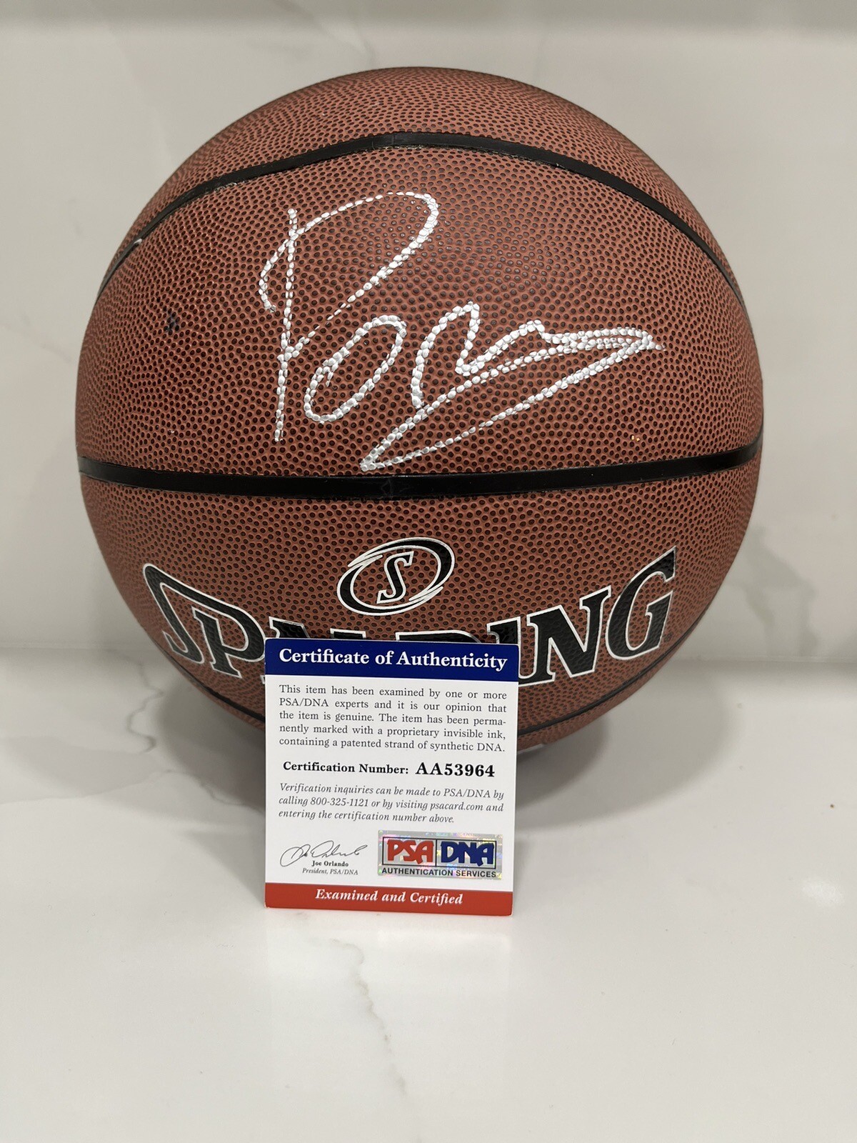 Kristaps Porzingis Signed NBA Basketball Porzy Wizards Dallas Knicks PSA DNA