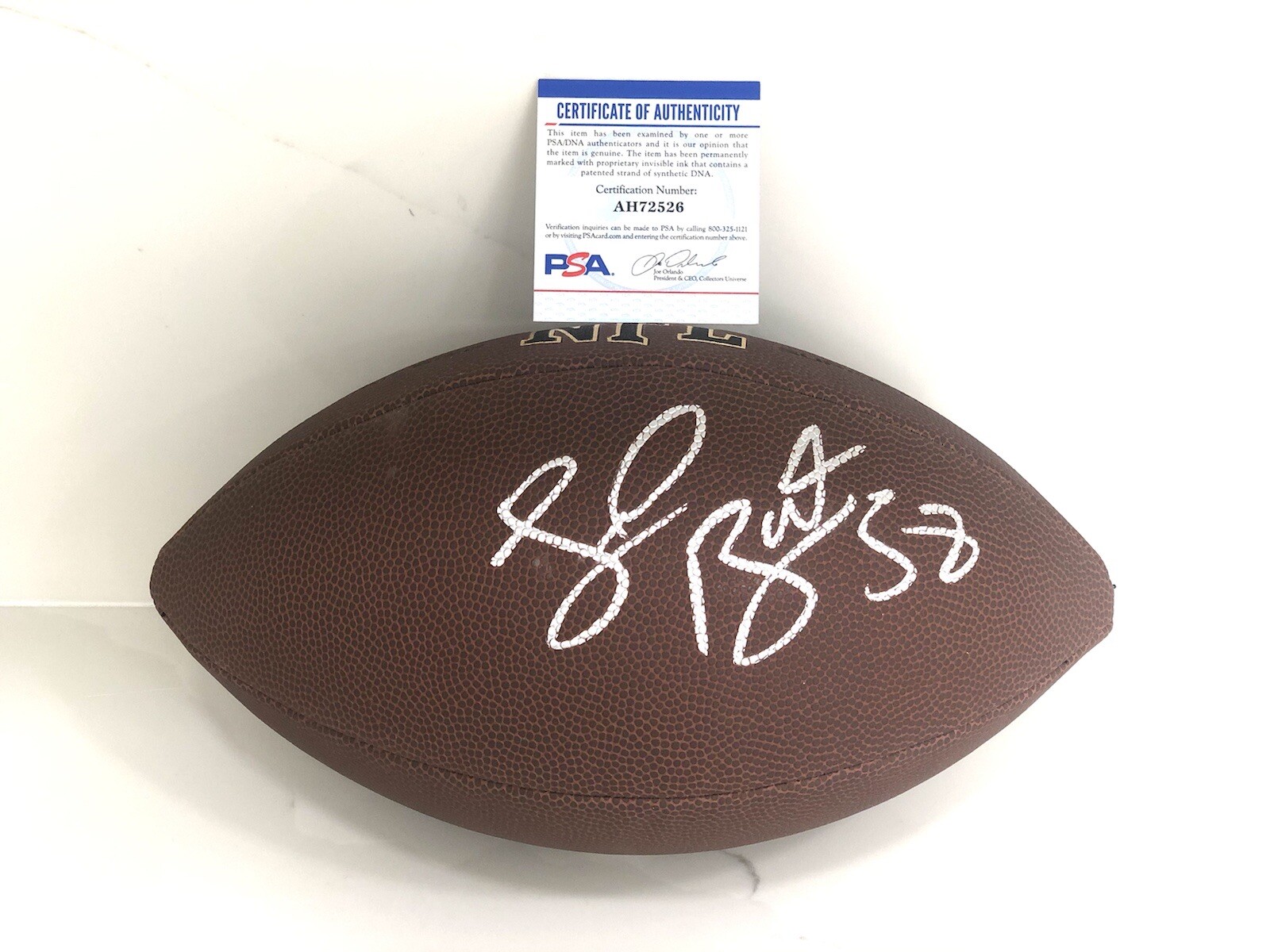 Shaq Barrett Hand Signed Football Tampa Bay Buccaneers Superbowl Champs PSA/DNA