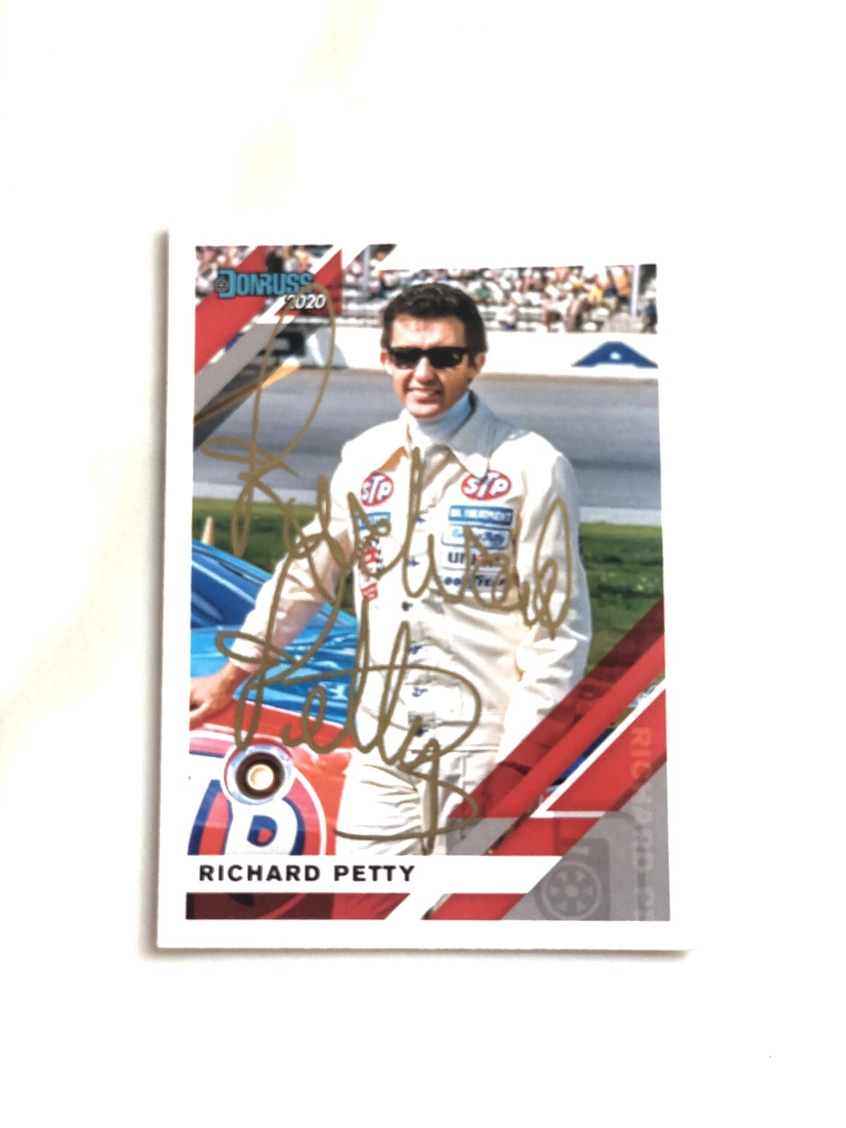 Richard Petty Hand Signed Trading Donruss Card