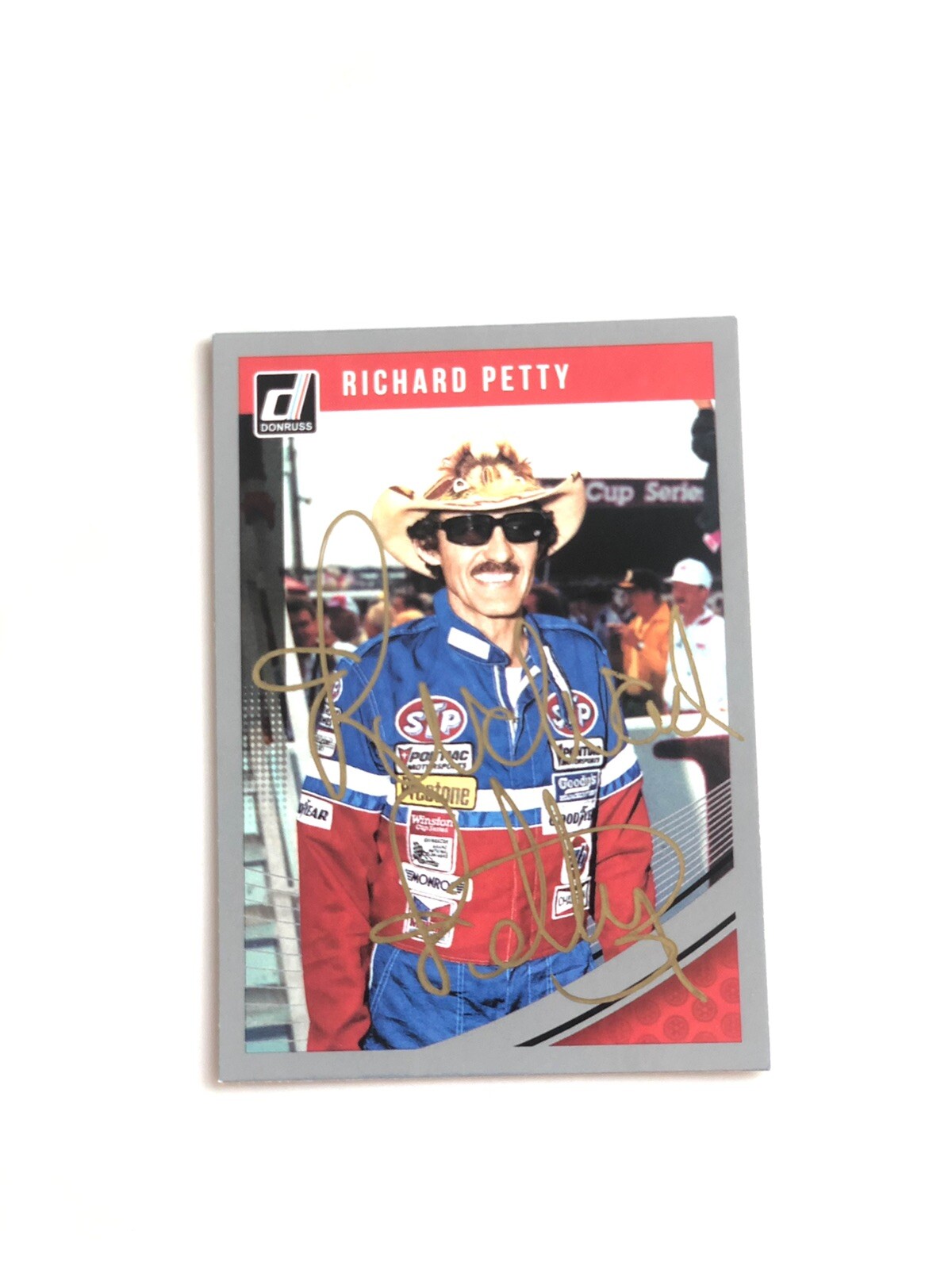 Richard Petty Hand Signed Trading Donruss Card