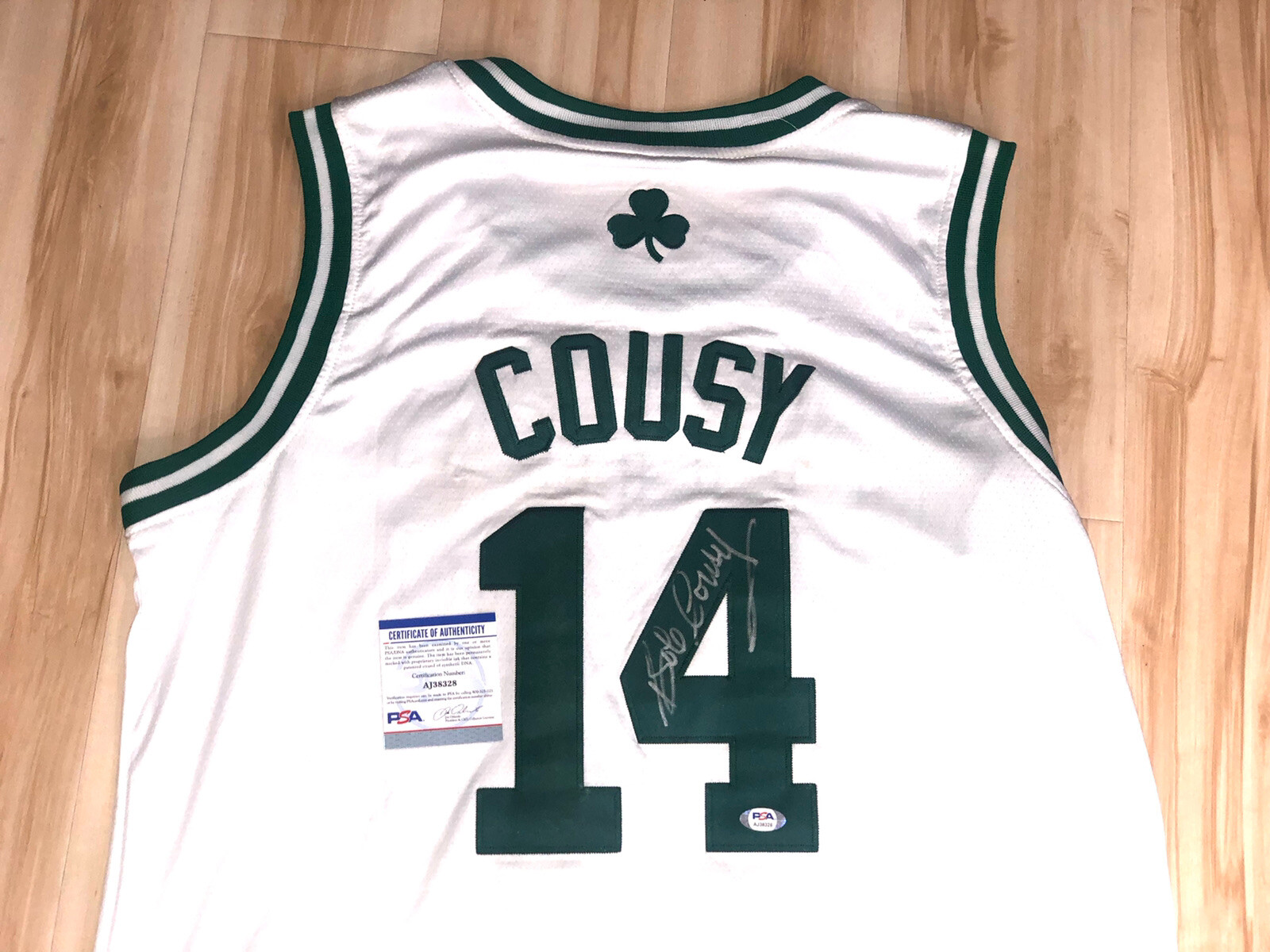 BOB COUSY HAND SIGNED BOSTON CELTICS JERSEY CHAMPS HOF MVP PSA DNA CERT #1 COLLECTIBLE MEMORABILIA
