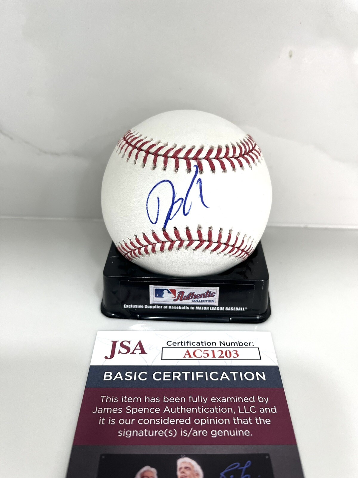 DUSTIN MAY HAND SIGNED MLB BASEBALL LOS ANGELES DODGERS AUTO JSA CERT #2