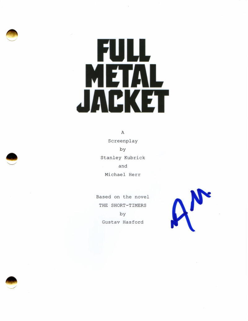 VINCENT D'ONOFRIO SIGNED AUTOGRAPH FULL METAL JACKET FULL MOVIE SCRIPT - RARE!