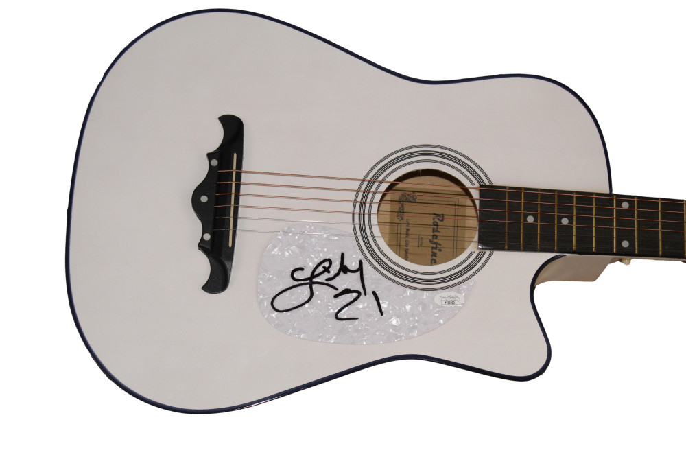 LINDSAY ELL SIGNED AUTOGRAPH FULL SIZE ACOUSTIC GUITAR - THE PROJECT JSA COA