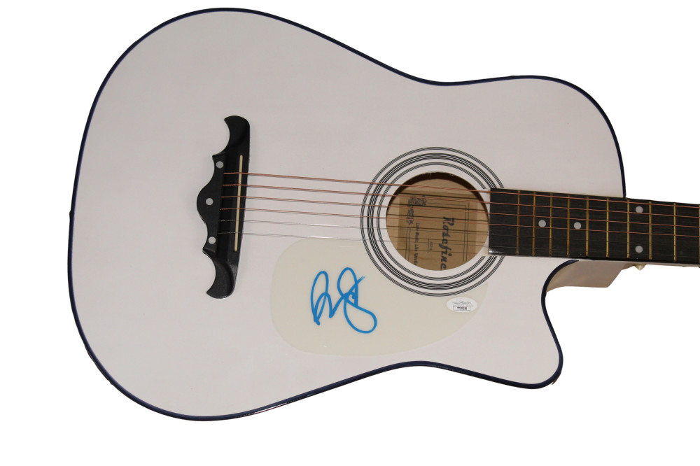 BRAD PAISLEY SIGNED AUTOGRAPH FULL SIZE ACOUSTIC GUITAR - MUD ON TIRES JSA COA