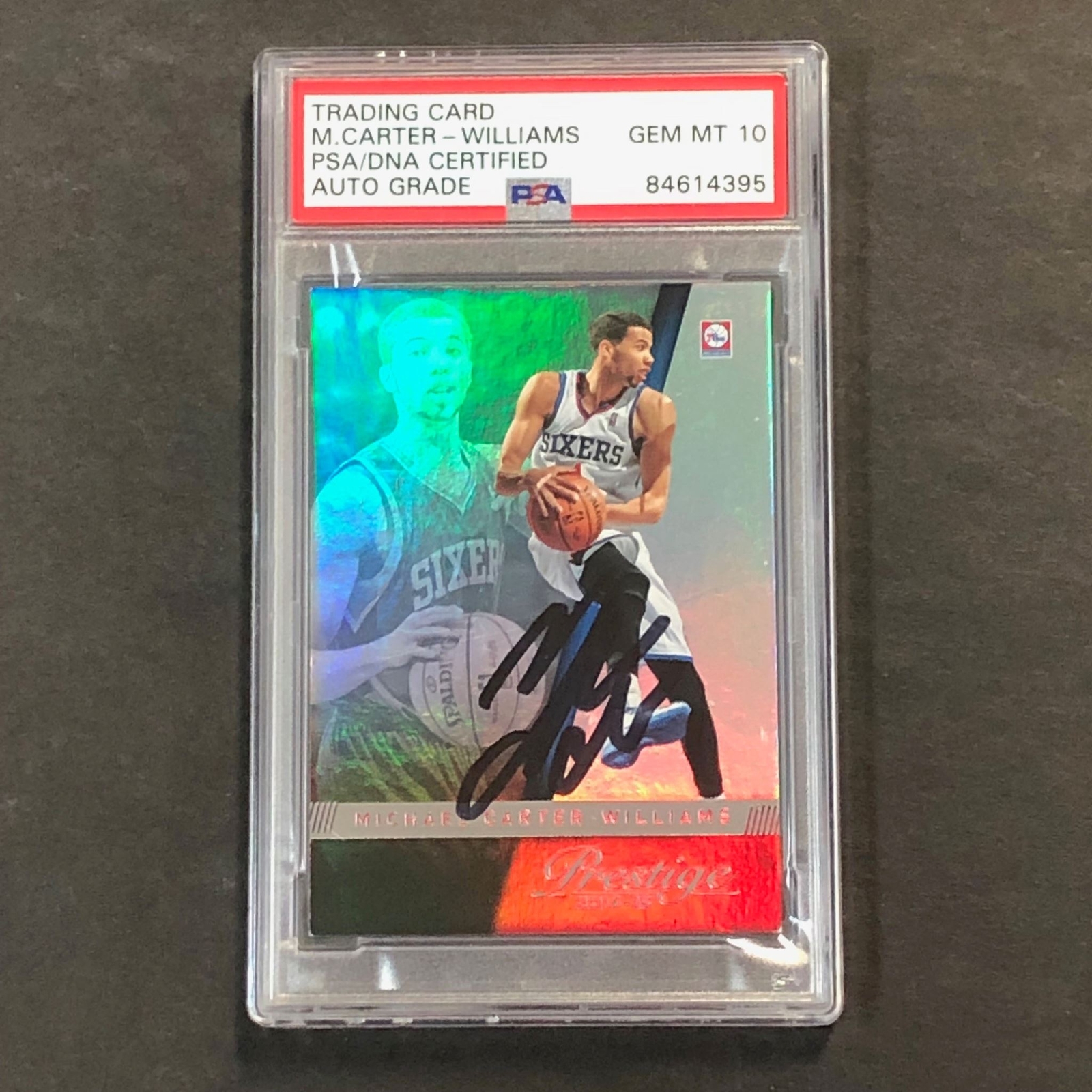 2014-15 Panini Prestige #127 Michael Carter-Williams Signed Card Auto 10 PSA