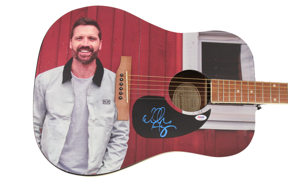 WALKER HAYES SIGNED AUTOGRAPH CUSTOM 1/1 GIBSON EPIPHONE ACOUSTIC GUITAR PSA COA