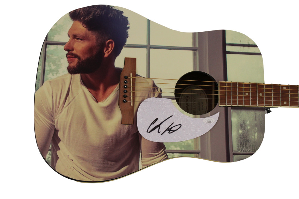 CHRIS LANE SIGNED AUTOGRAPH CUSTOM 1/1 GIBSON EPIPHONE ACOUSTIC GUITAR - JSA COA