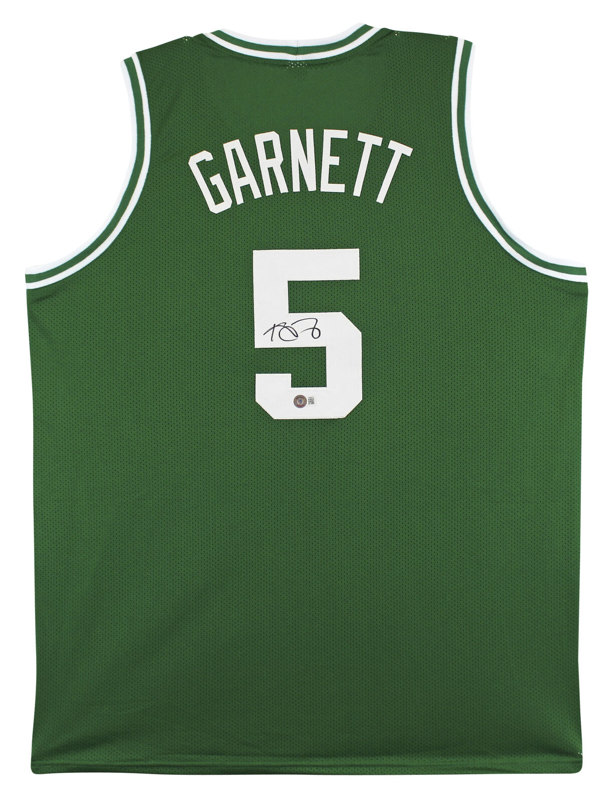 Kevin Garnett Authentic Signed Green Pro Style Jersey Autographed BAS Witnessed