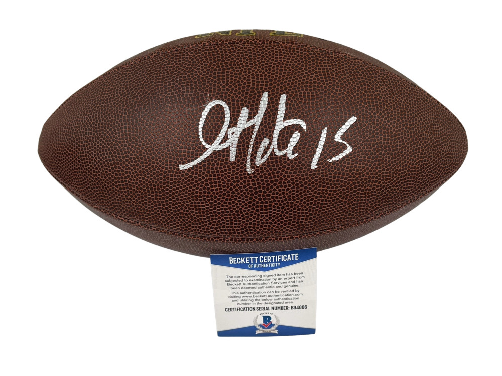 GOLDEN TATE SIGNED NFL FOOTBALL DETROIT LIONS AUTOGRAPH BECKETT COA 2