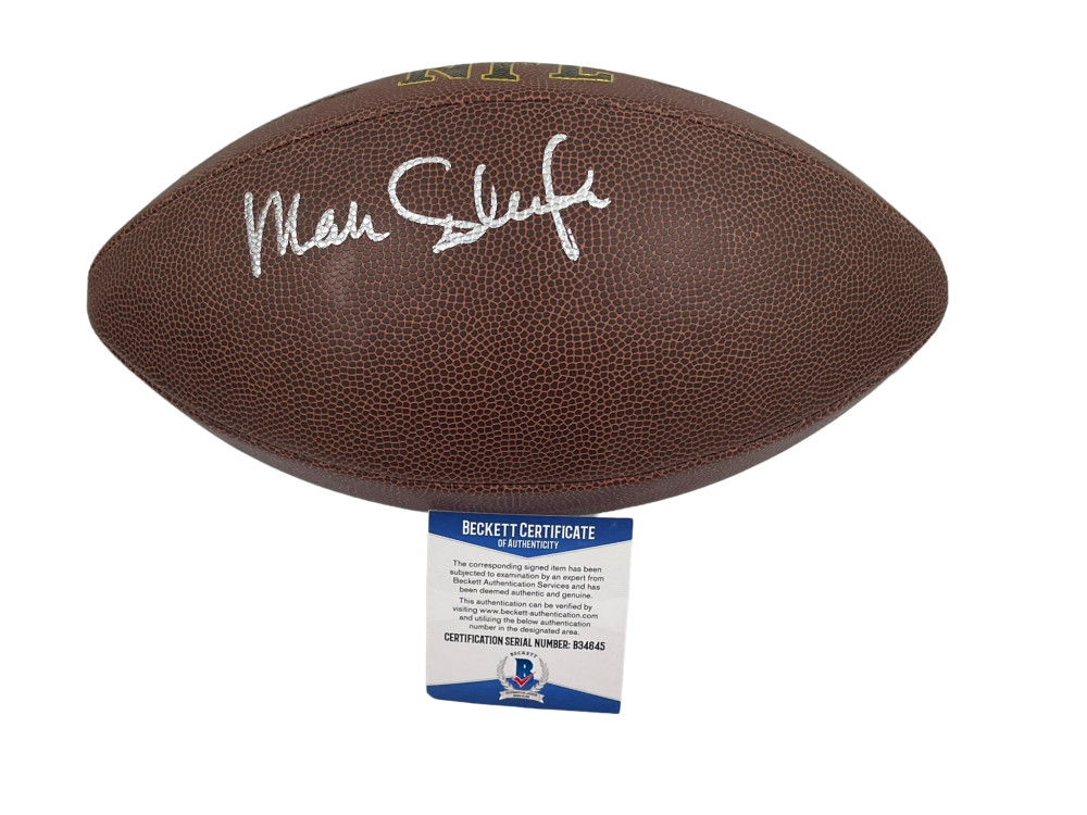 MARK SCHLERETH SIGNED NFL FOOTBALL DENVER BRONCOS AUTOGRAPH BECKETT COA