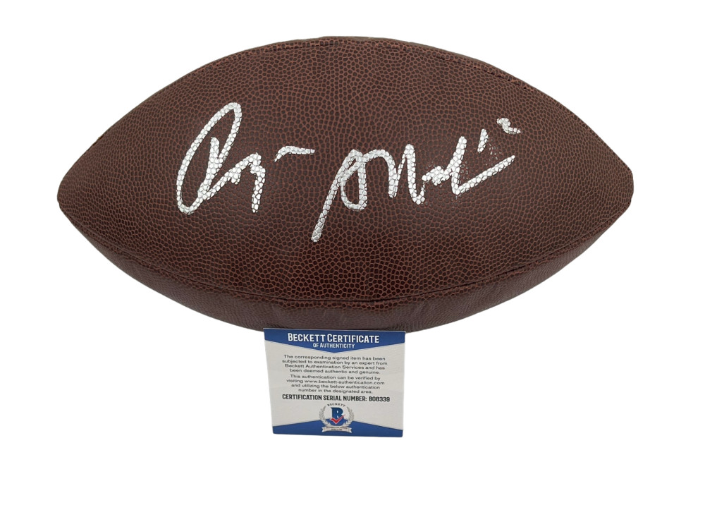 ROGER STAUBACH SIGNED NFL FOOTBALL DALLAS COWBOYS AUTOGRAPH BECKETT COA 5