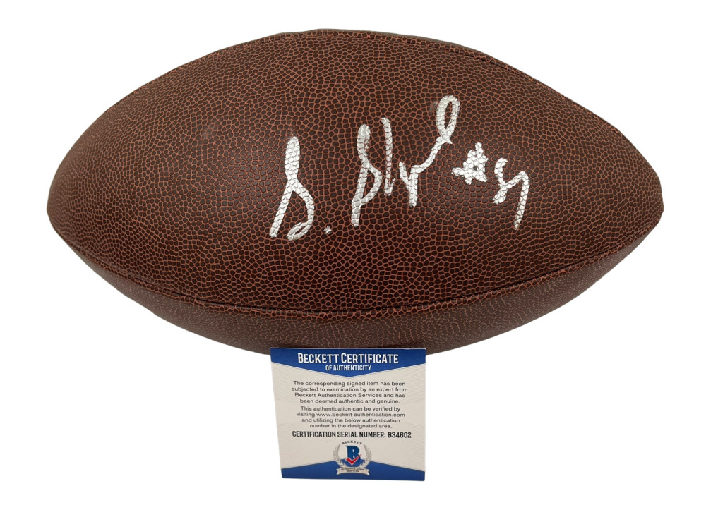 STERLING SHEPARD SIGNED NFL FOOTBALL NEW YORK GIANTS AUTOGRAPH BECKETT COA 1