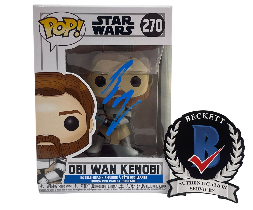 EWAN MCGREGOR SIGNED OBI-WAN KENOBI STAR WARS FUNKO FIGURE AUTOGRAPH BECKETT 1