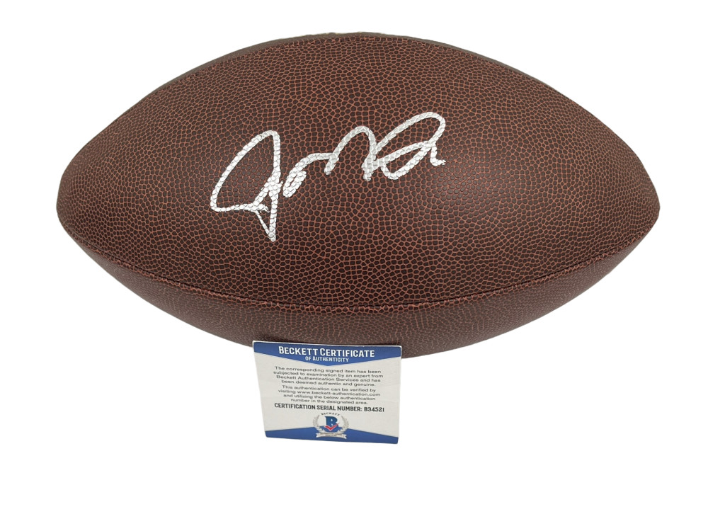 JOE MONTANA SIGNED NFL FOOTBALL SAN FRANCISCO 49ERS AUTOGRAPH BECKETT COA 2