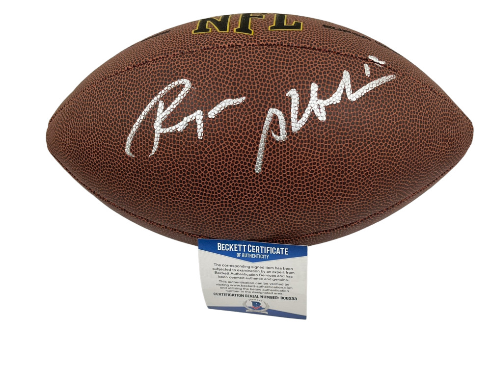 ROGER STAUBACH SIGNED NFL FOOTBALL DALLAS COWBOYS AUTOGRAPH BECKETT COA 2