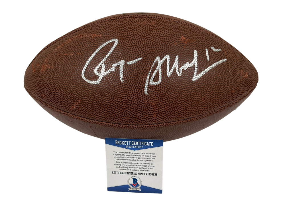 ROGER STAUBACH SIGNED NFL FOOTBALL DALLAS COWBOYS AUTOGRAPH BECKETT COA 3