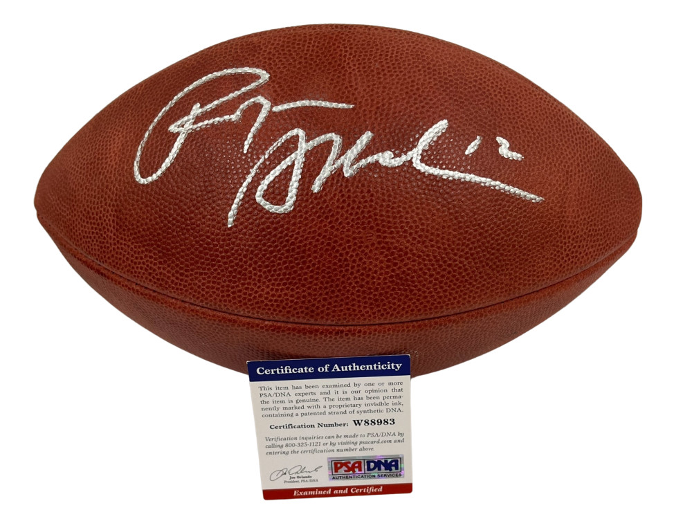 ROGER STAUBACH SIGNED NFL GAME DUKE BALL DALLAS COWBOYS AUTOGRAPH PSA COA 1