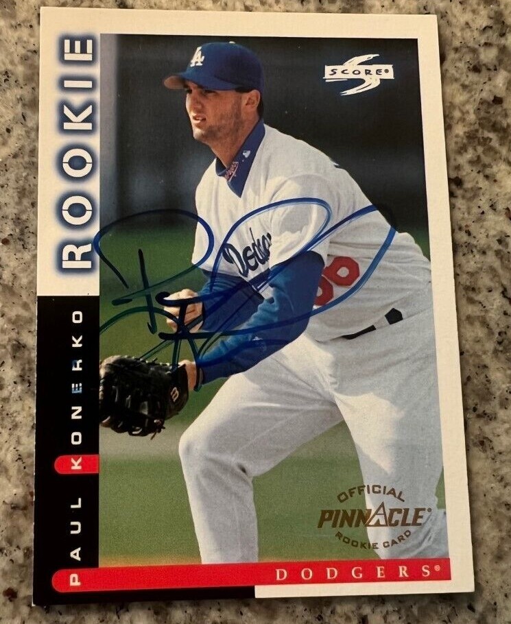 Paul Konerko SIGNED autographed 1997 Score Rookie Card