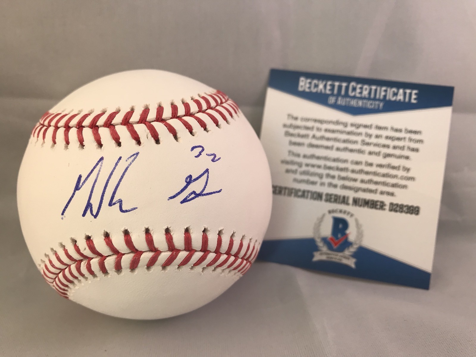 MACKENZIE GORE SIGNED OFFICIAL MLB BASEBALL SAN DIEGO PADRES BECKETT CERT BAS COLLECTIBLE MEMORABILIA