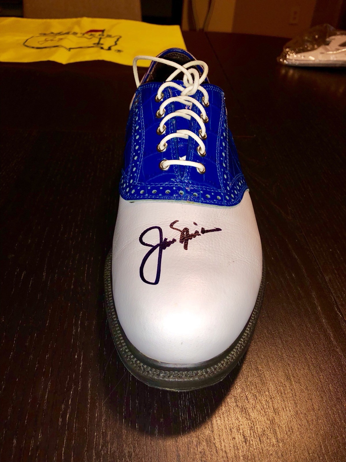 Jack Nicklaus Signed Official Golden Bear Golf Shoe 6x Masters Beckett BAS LOA