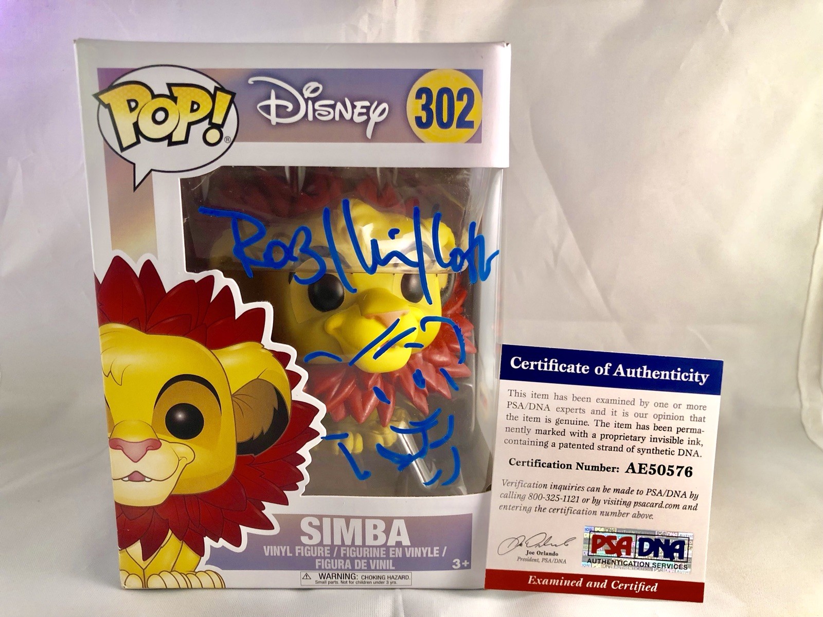 Rob Minkoff Signed And Sketched Simba Funko Pop Disney Lion King PSA DNA CERT