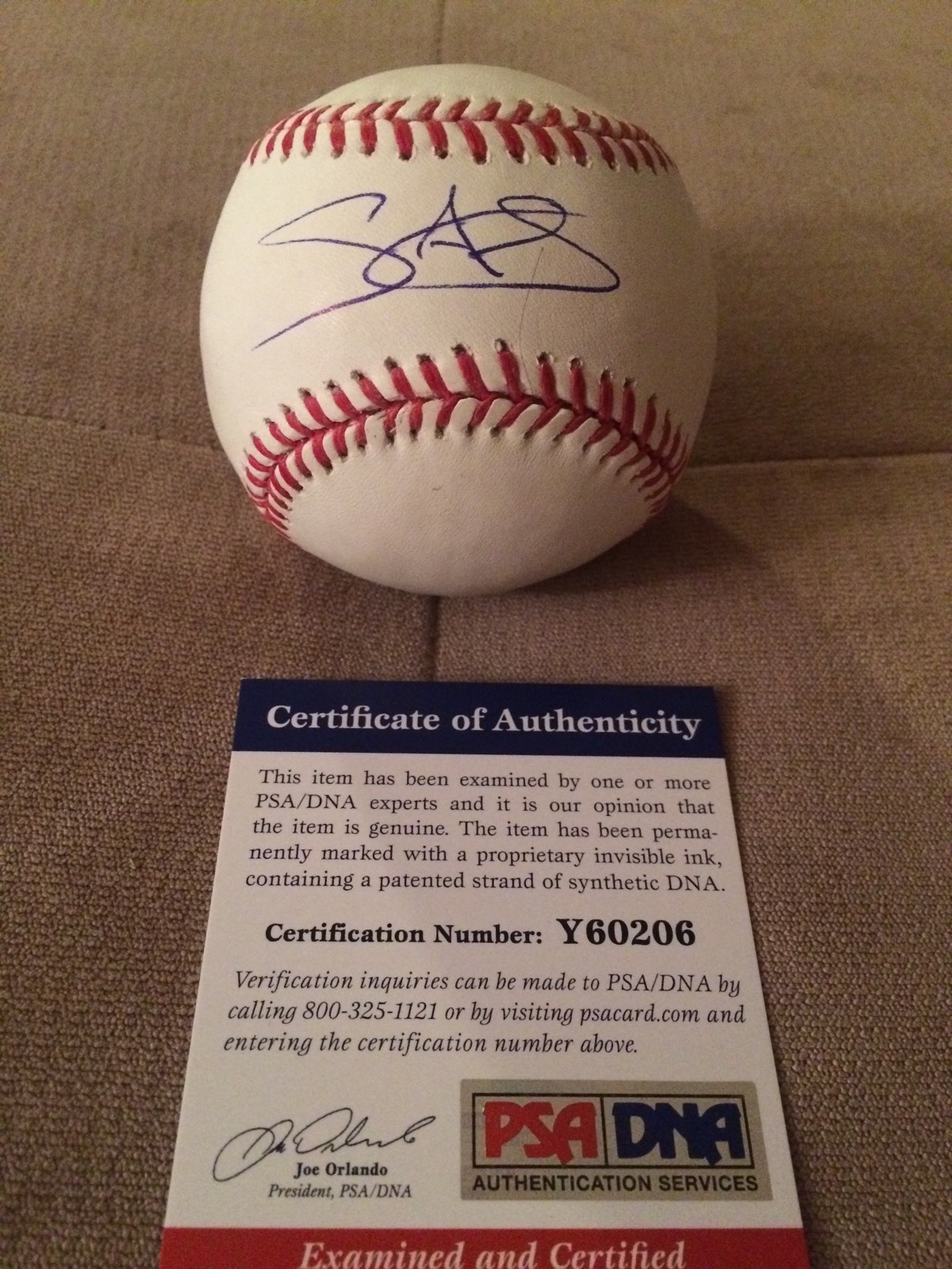 MIGUEL SANO SIGNED OML BASEBALL PSA CERT MINNESOTA TWINS FUTURE STAR PROSPECT