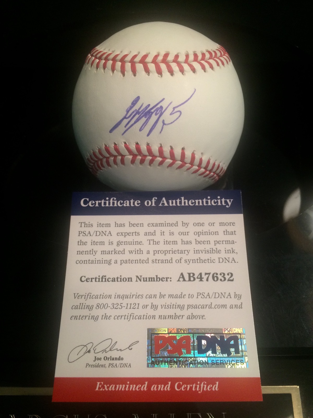 STARLING MARTE SIGNED RAWLINGS OML BASEBALL PITTSBURGH PIRATES PSA DNA CERT