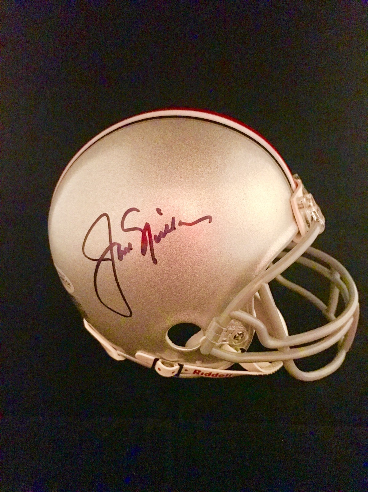 JACK NICKLAUS SIGNED OHIO STATE MINI HELMET BECKETT CERT BAS PGA GOLF GOAT