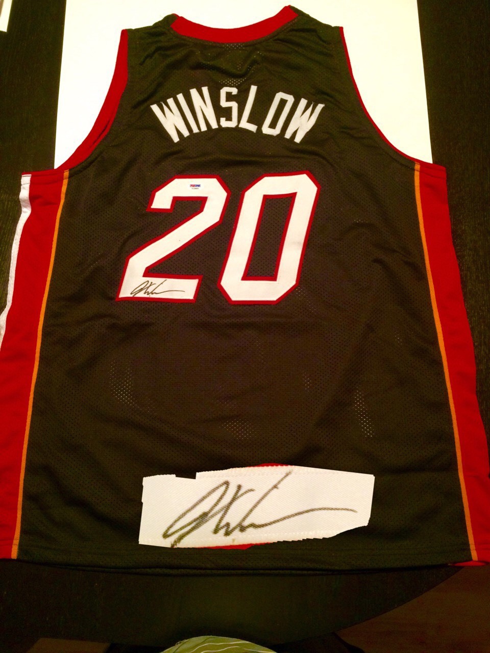 Justise Winslow Hand Signed Miami Heat Jersey NBA Basketball PSA DNA Duke