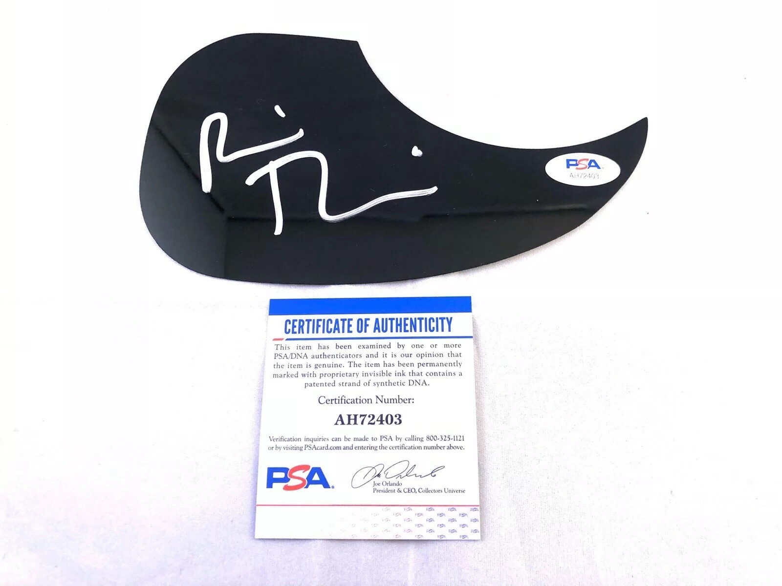 Robin Thicke Signed Acoustic Pick Guard Music Superstar Blurred Lines PSA/DNA