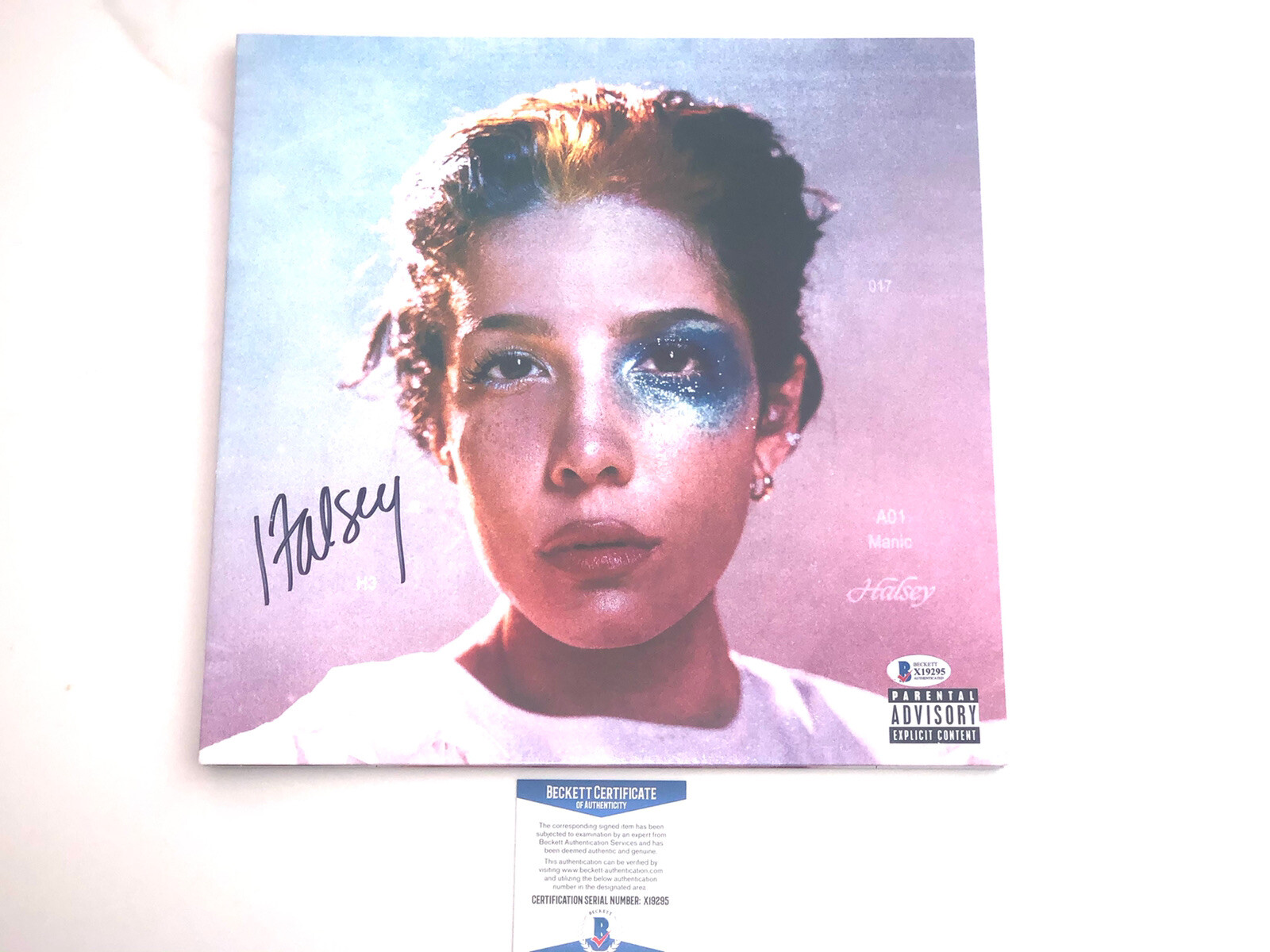 Halsey Hand Signed Vinyl Beckett COA Maniac BAS Album Singer #5