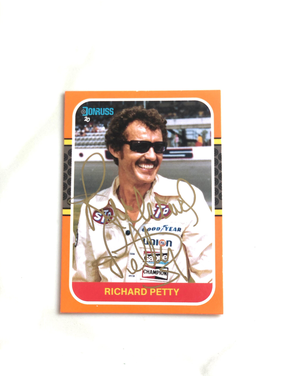Richard Petty Hand Signed Trading Donruss Card