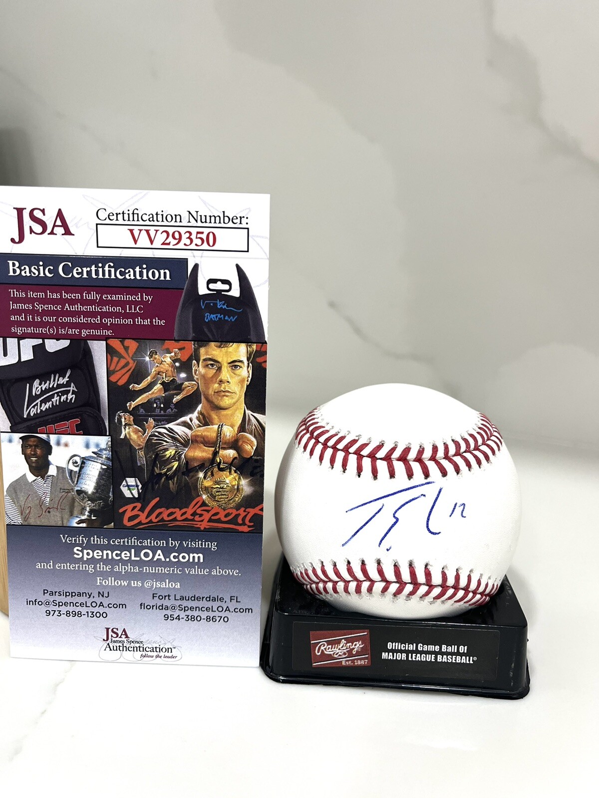 Jorge Soler Hand Signed 2021 World Series Baseball Atlanta Braves JSA Cert