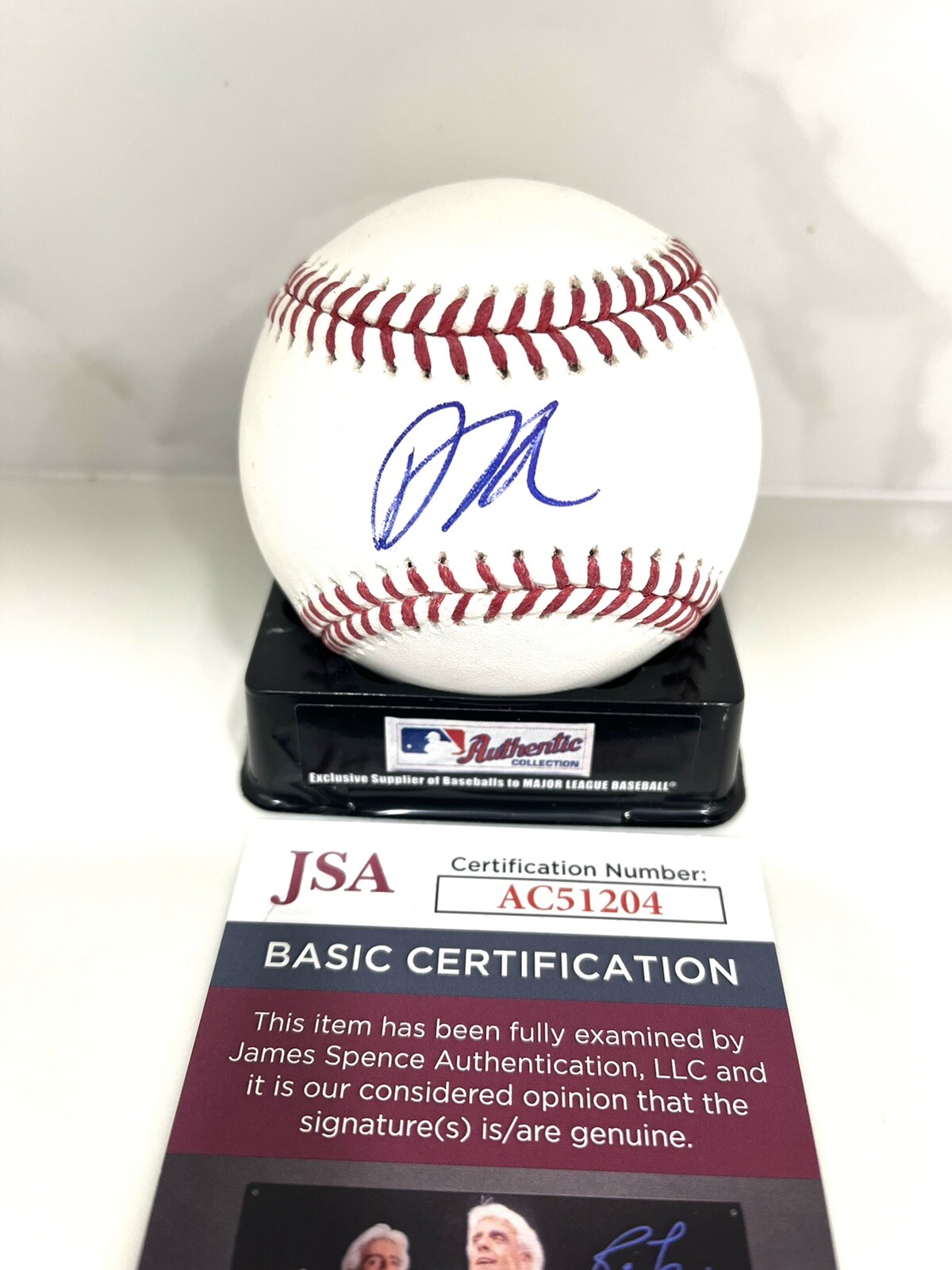 DUSTIN MAY HAND SIGNED MLB BASEBALL LOS ANGELES DODGERS AUTO JSA CERT #1