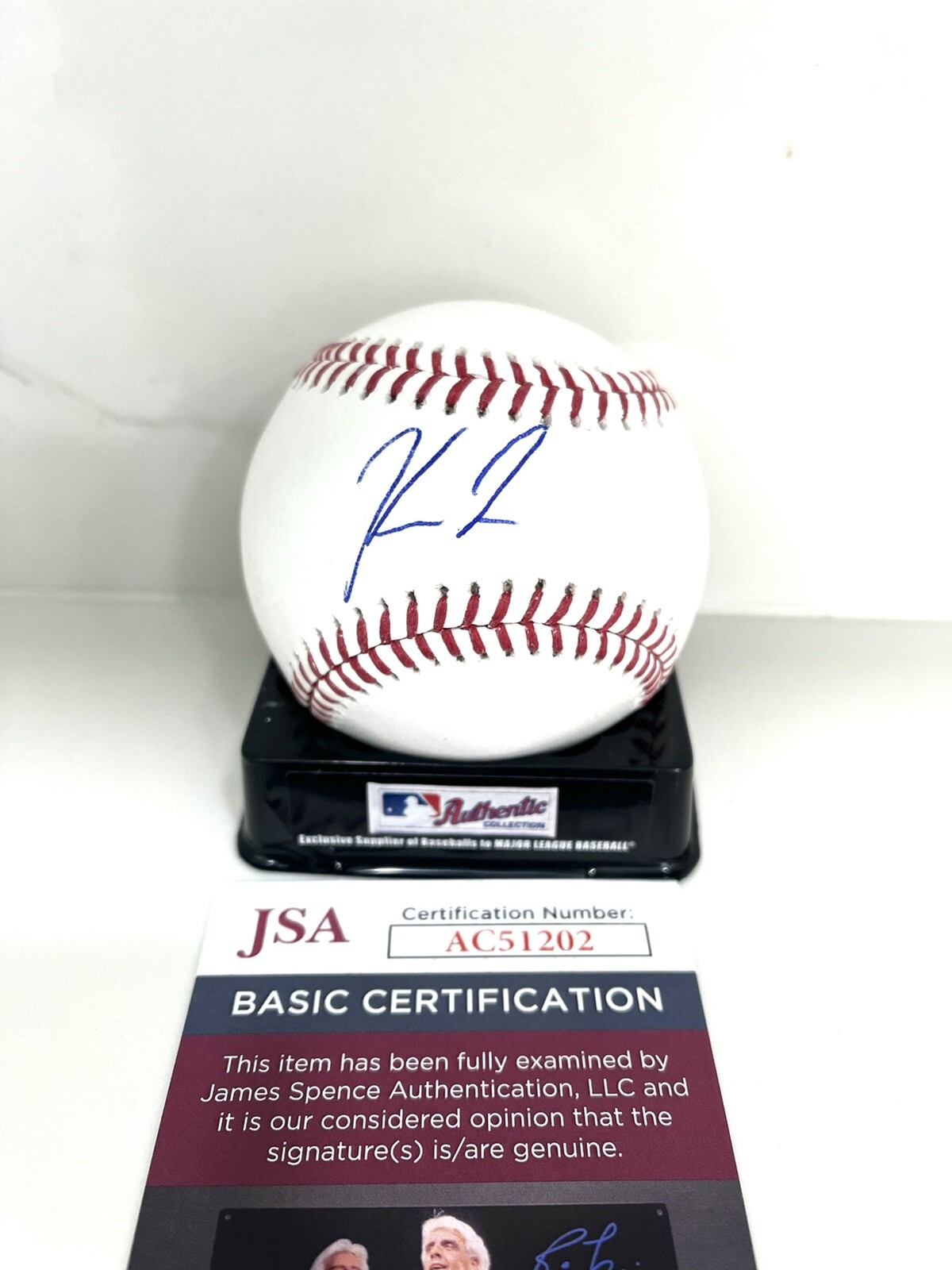 Kory Lee Hand Signed Major League Baseball Houston Astros JSA Cert #2