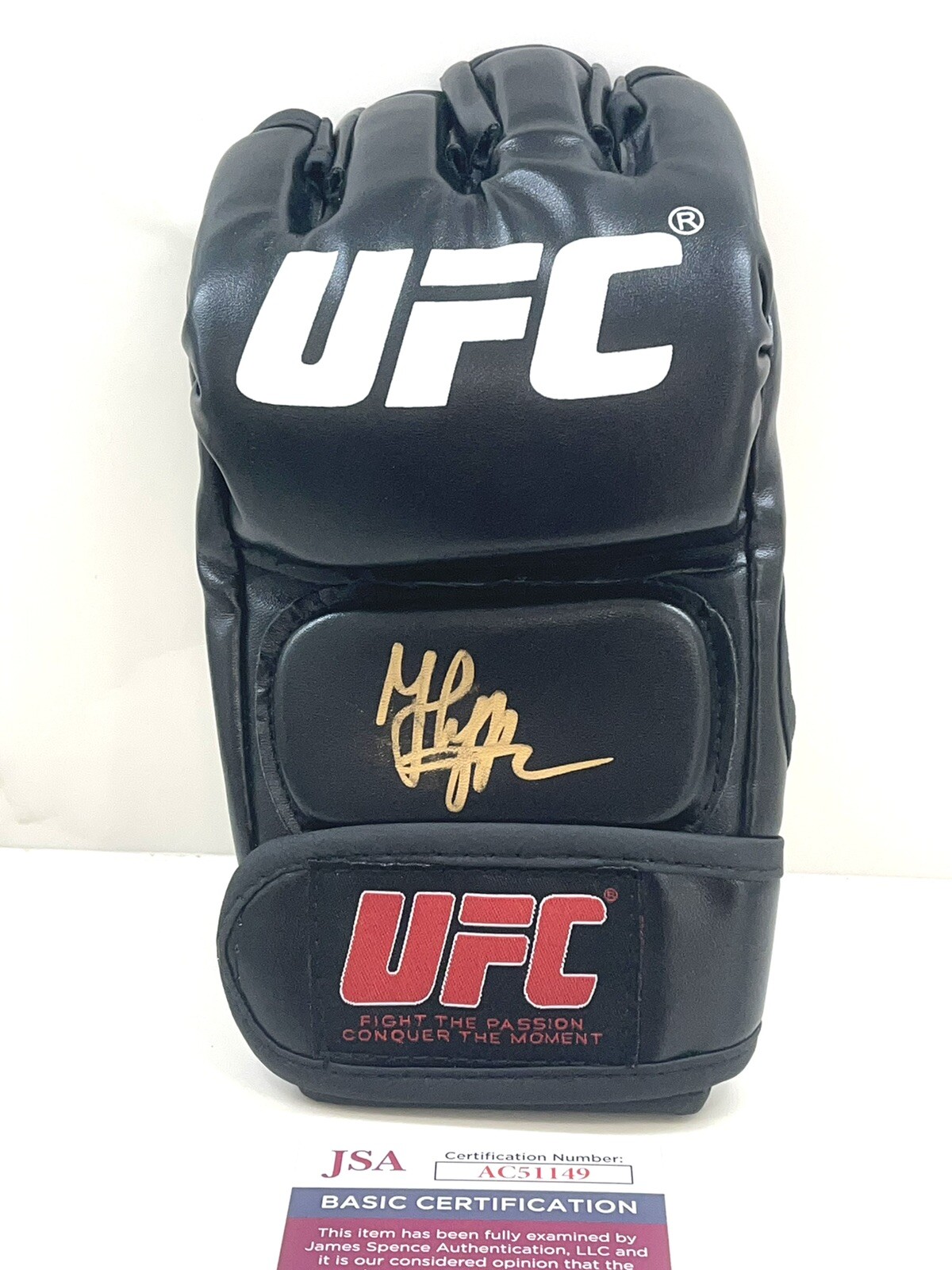 SAID NURMAGOMEDOV AUTOGRAPHED HAND SIGNED UFC GLOVE KHABIB PROOF JSA CERT #8